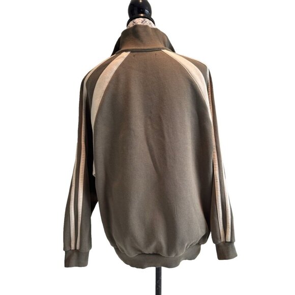 Oak & Fort Varsity 1/4 zip hoodie, Kalamta and fog, unisex S-M Womans - Picture 6 of 14